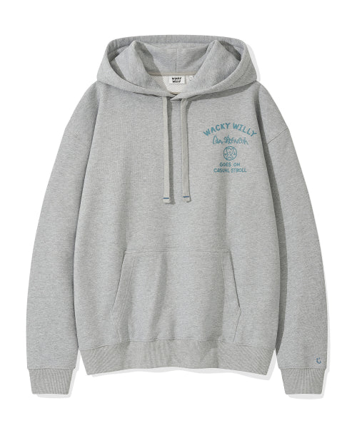 Lettering Heavy Zuri Hood Gray