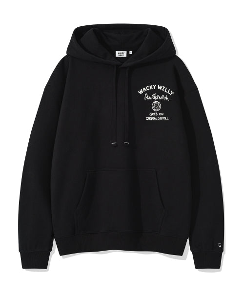 Lettering Heavy Zuri Hood Black