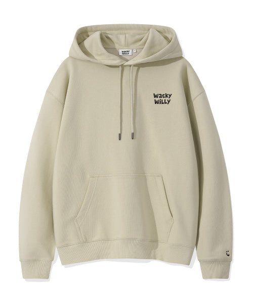 Logo typo graphic hood khaki