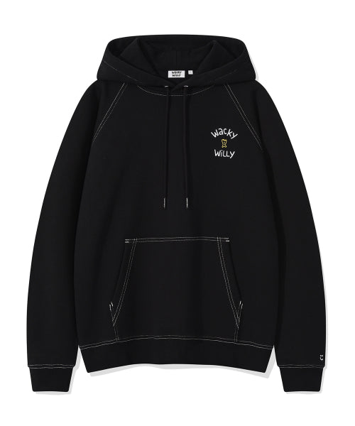 Reglan Stitch Hooded Black