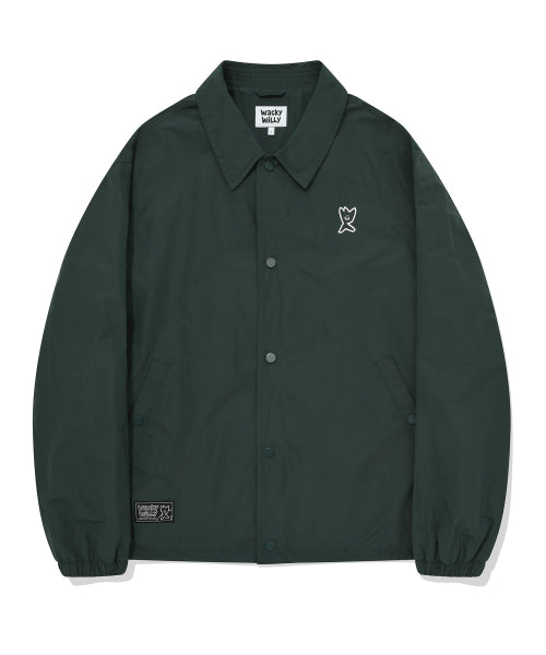Big Graphic Coach Jacket Green