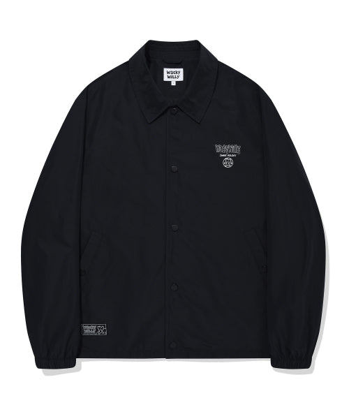 typo coach jacket black