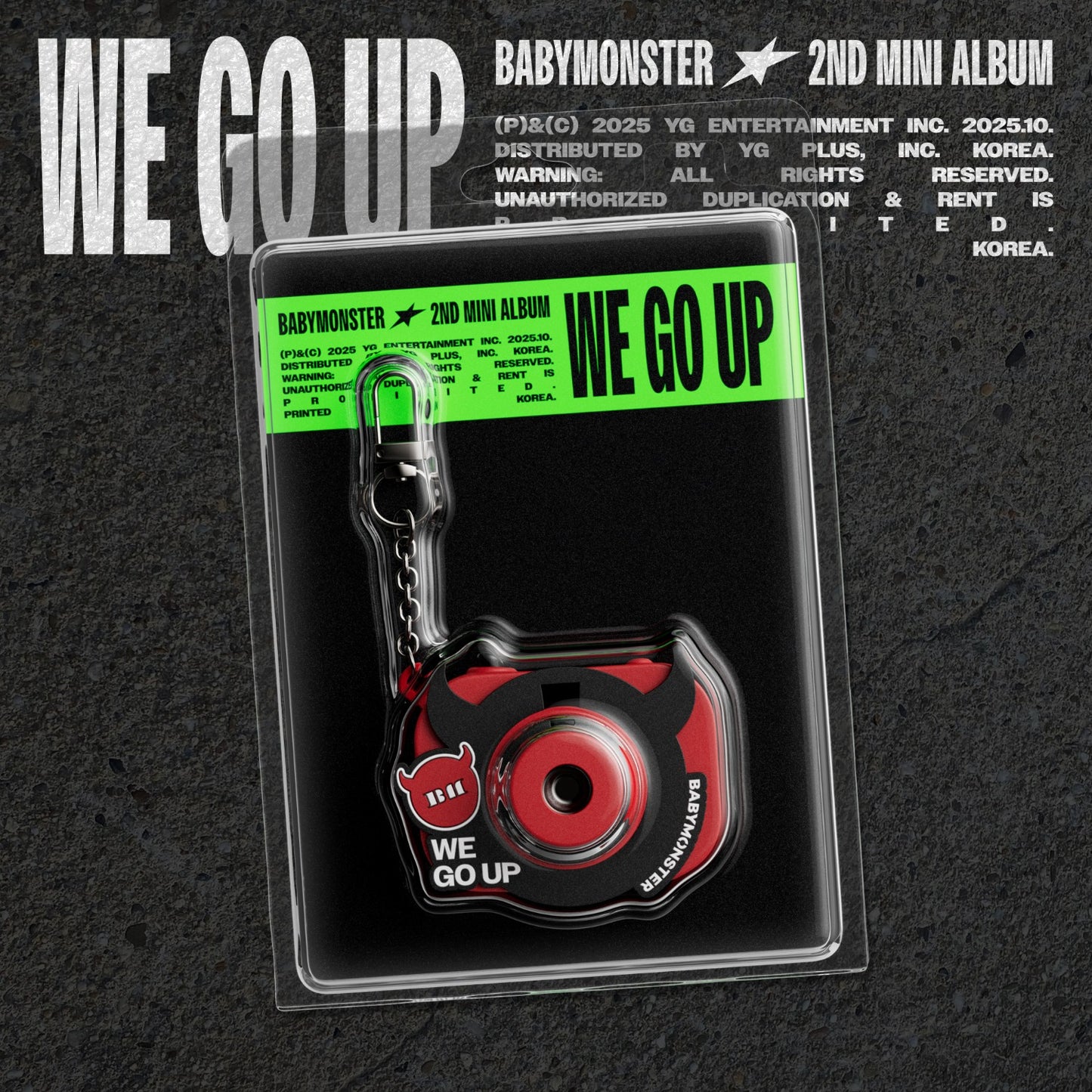 BABYMONSTER 2nd MINI ALBUM [WE GO UP] MINI BEAM KEYRING Ver. - YG SELECT