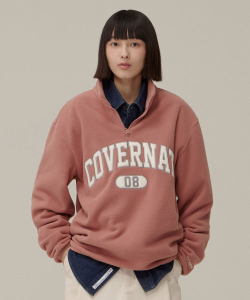 ARCH LOGO FLEECE HALF ZIP-UP SWEATSHIRT