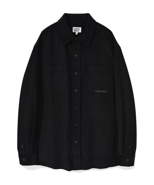 Corduroy Shirt Black