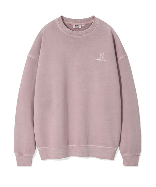 Logo Pigment Sweatshirt Pink