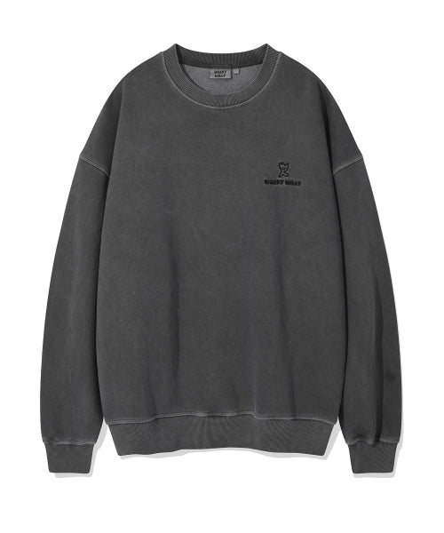 Logo Pigment Sweatshirt Charcoal