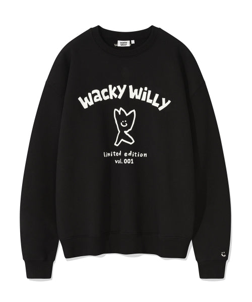 Logo typo graphic sweatshirt black