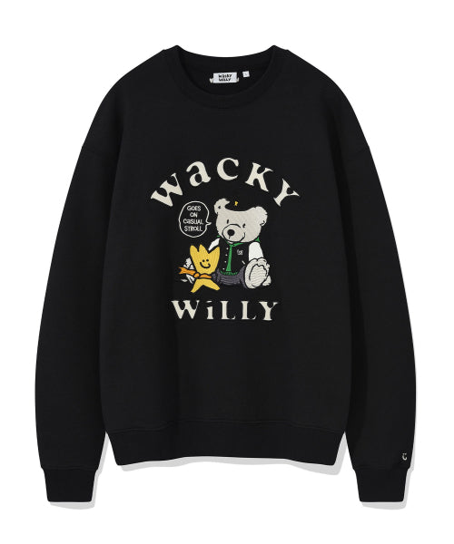 One-point graphic sweatshirt black