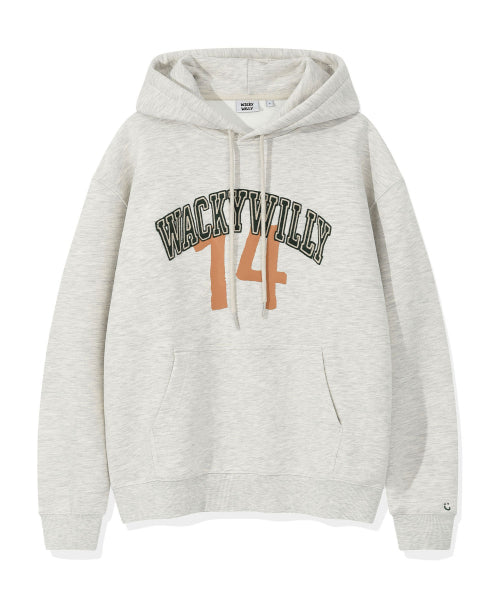 Arch typo graphic hood oatmeal