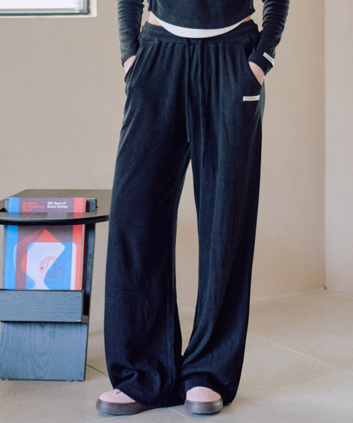Eva Knit Wide Pants [BLACK]