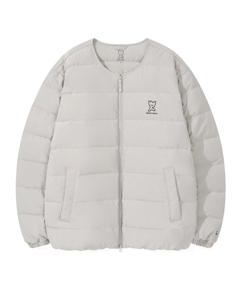 Light down jumper light gray