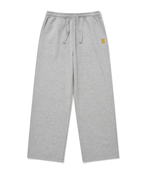 Napping sweat semi-wide pants gray