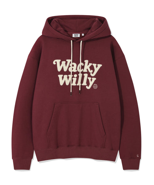 typo bouquet napping hoodie purple
