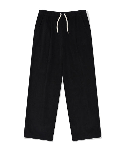 Corduroy banding pants black