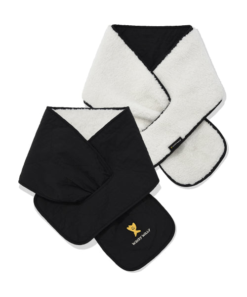 Quilting reversible muffler black