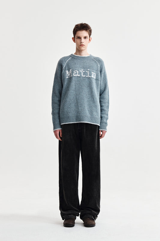 WASED CORDUROY PANTS FOR MEN IN CHARCOAL