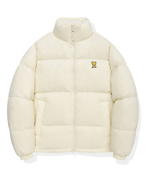Solid Down Puffin Short Puffer Cream