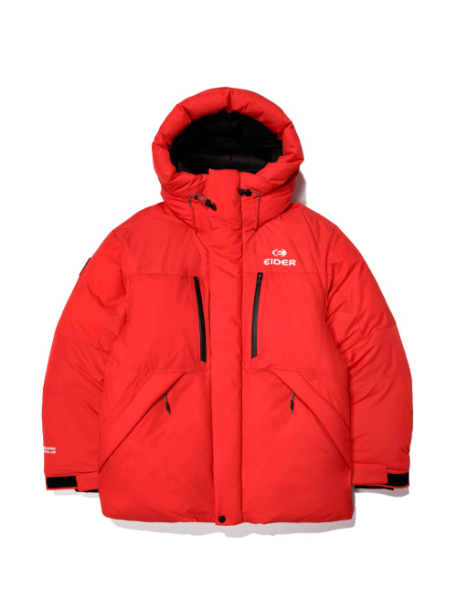 CAMPYLO (CAMPYLO) Men's Windstapper Heavy Down Jacket_Salsa