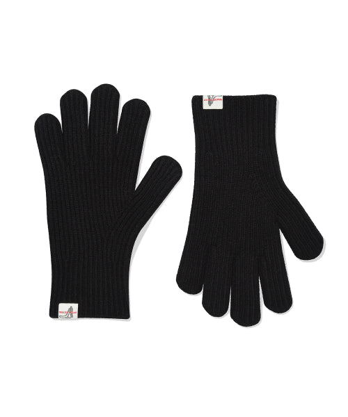 Basic Knit Gloves Black