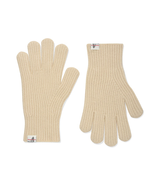 Basic Knit Gloves Ivory