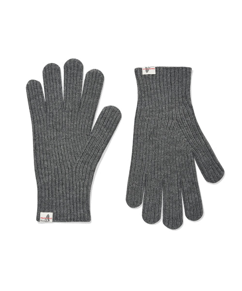 Basic Knit Gloves Gray