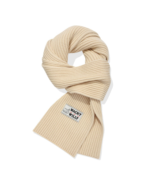 Basic Knit muffler ivory