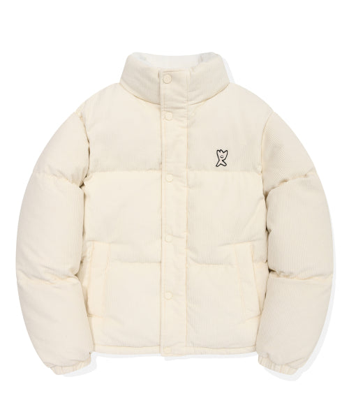 Corduroy Down Puffer Ivory
