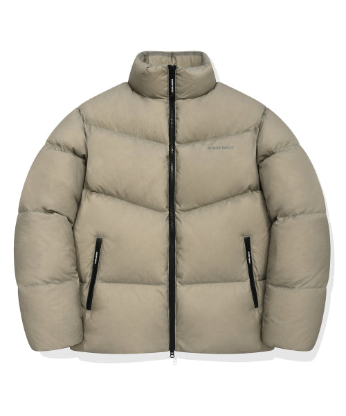 Nylon Down Jumper Beige