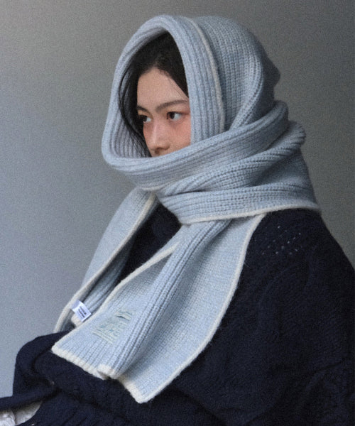 WOOLY TWOTONE MUFFLER - 5 colors