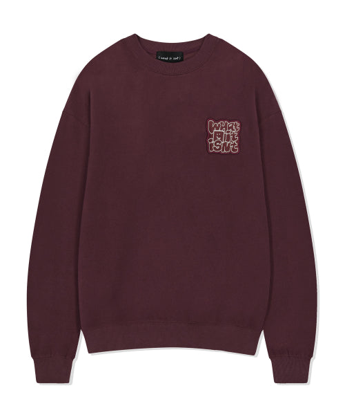 typo wappen napping sweatshirt purple