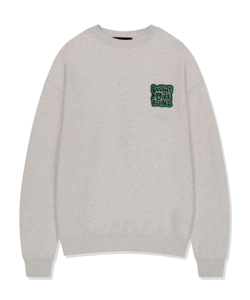 typo Wafer napping sweatshirt oatmeal