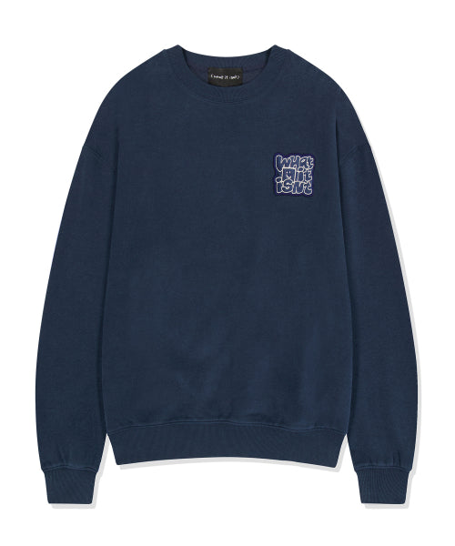 typo wappen napping sweatshirt dark navy
