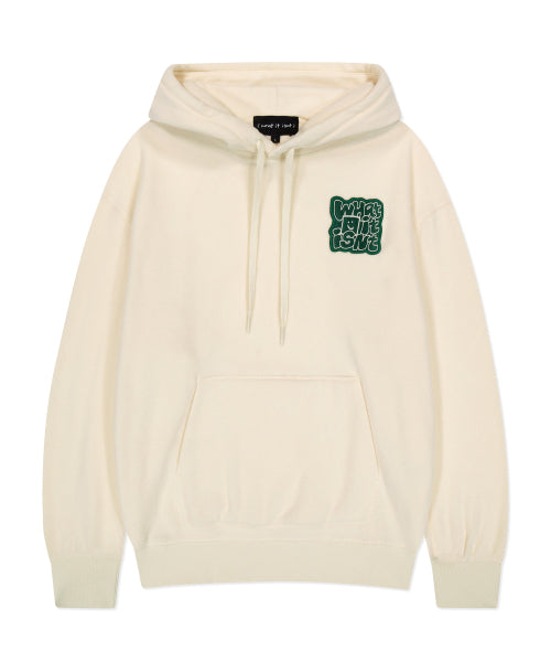 typo fluffy hooded cream
