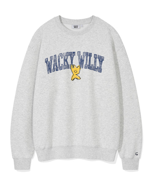 Logo typo sweatshirt light gray