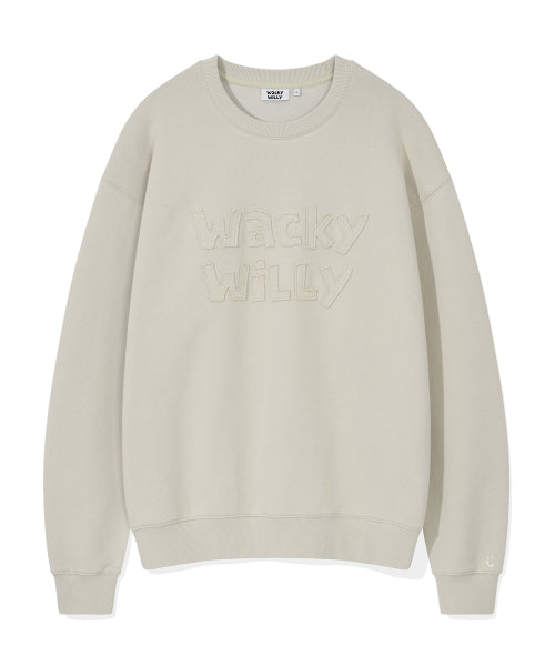 Lettering Point Sweatshirt Gray