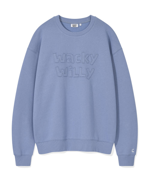 Lettering Point Sweatshirt blue