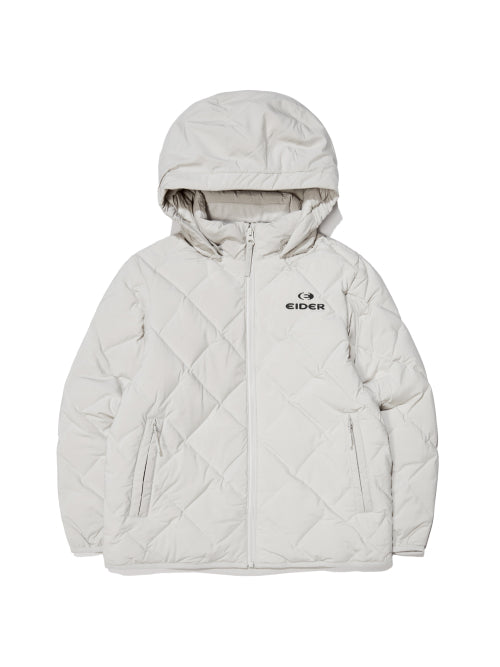 DIVE (Dive) Kids UNI Tube Slim Down Jacket_OATMEAL GREY
