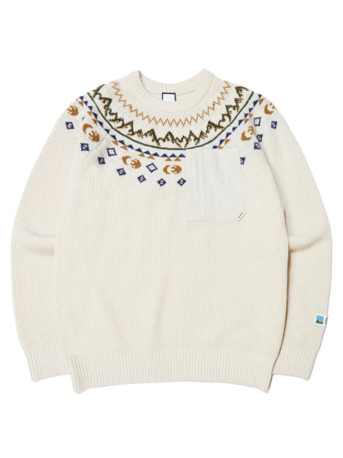 CHAMONIX (Shamoni) Men's Long-Sleeved Sweater_OATMEAL GREY