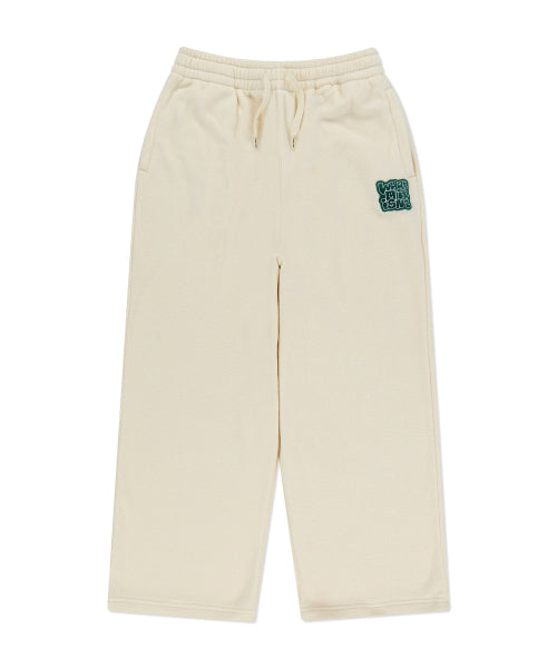 Shumu Wafer Fluffy Wide Pants Cream