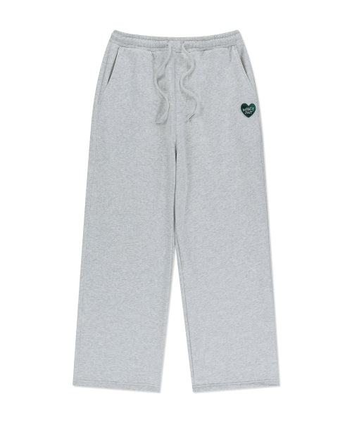 Heart Wappen Wide Pants Light Gray