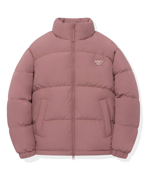 Logo Duck Down Puffin Short Puffer Pink