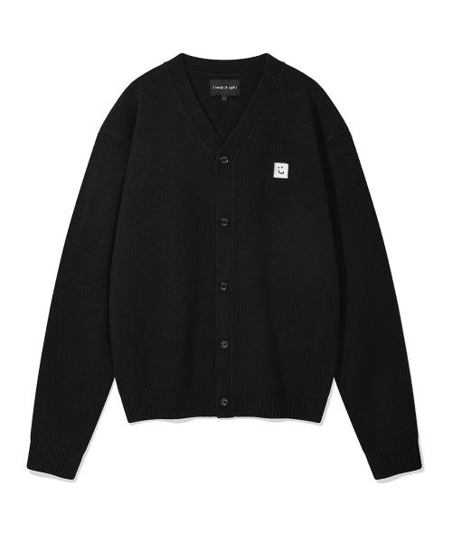 Woolmix V-neck cardigan black