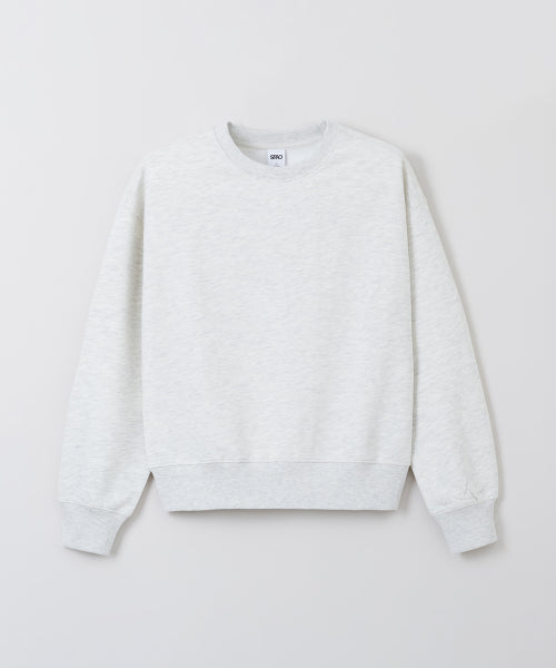 [French Terry] Semi Cropped Round Neck Sweatshirt_SPMWFA9G11
