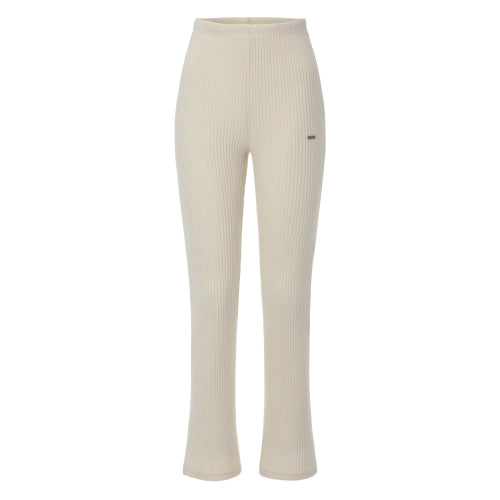Ribbed Bootcut Leggings (ivory)