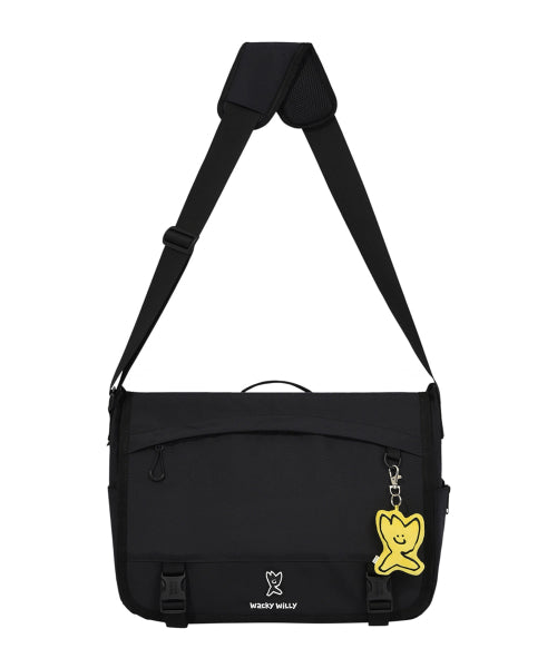 Flight messenger bag black