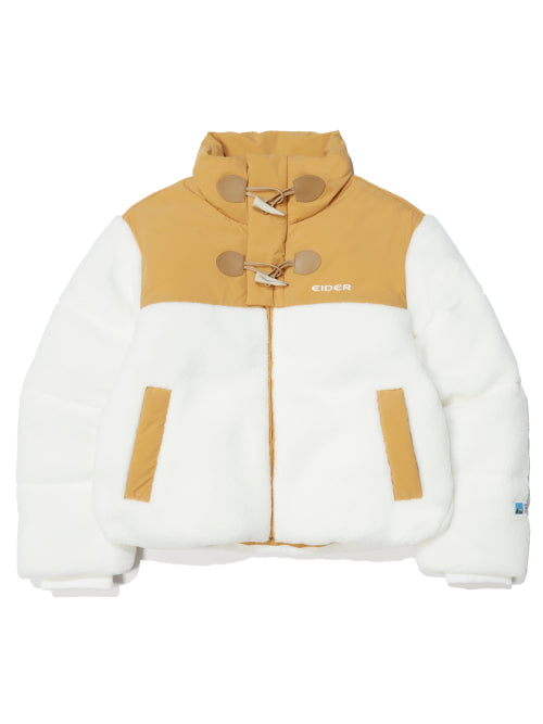 HUG (Hug) β toggle fleece down jacket_Cream