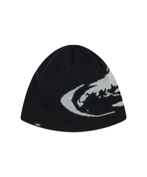 OVAL GLOBE BEANIE black