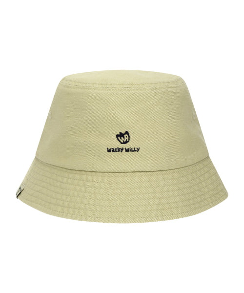 Basic bucket hat beige