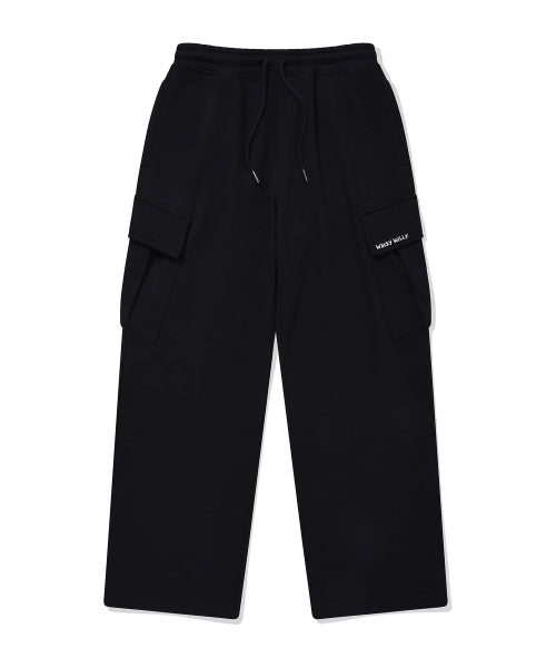 Signature cargo sweatpants black